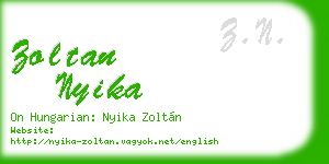 zoltan nyika business card